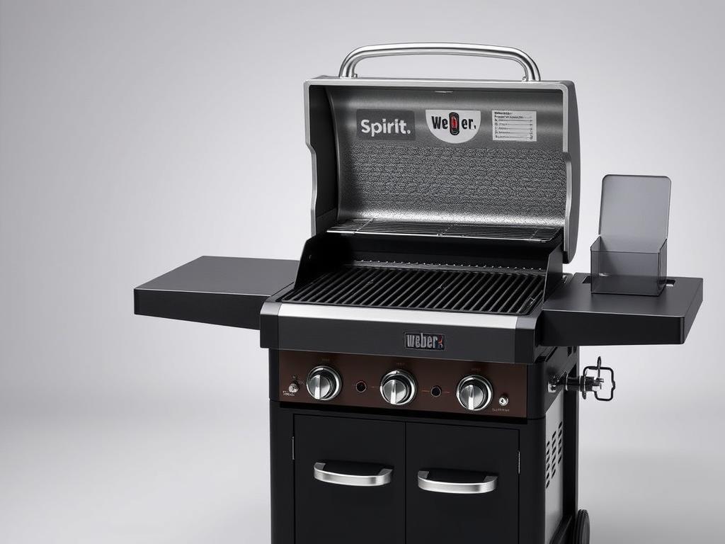 Weber Spirit E-425 gas grill with four burners and sear zone technology - Top 5 Weber Grills in 2025