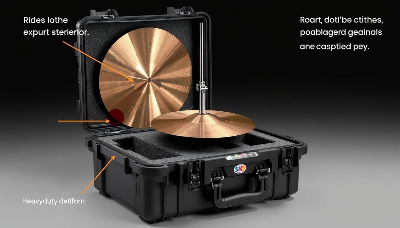 SKB Cymbal Vault hard case with center post system