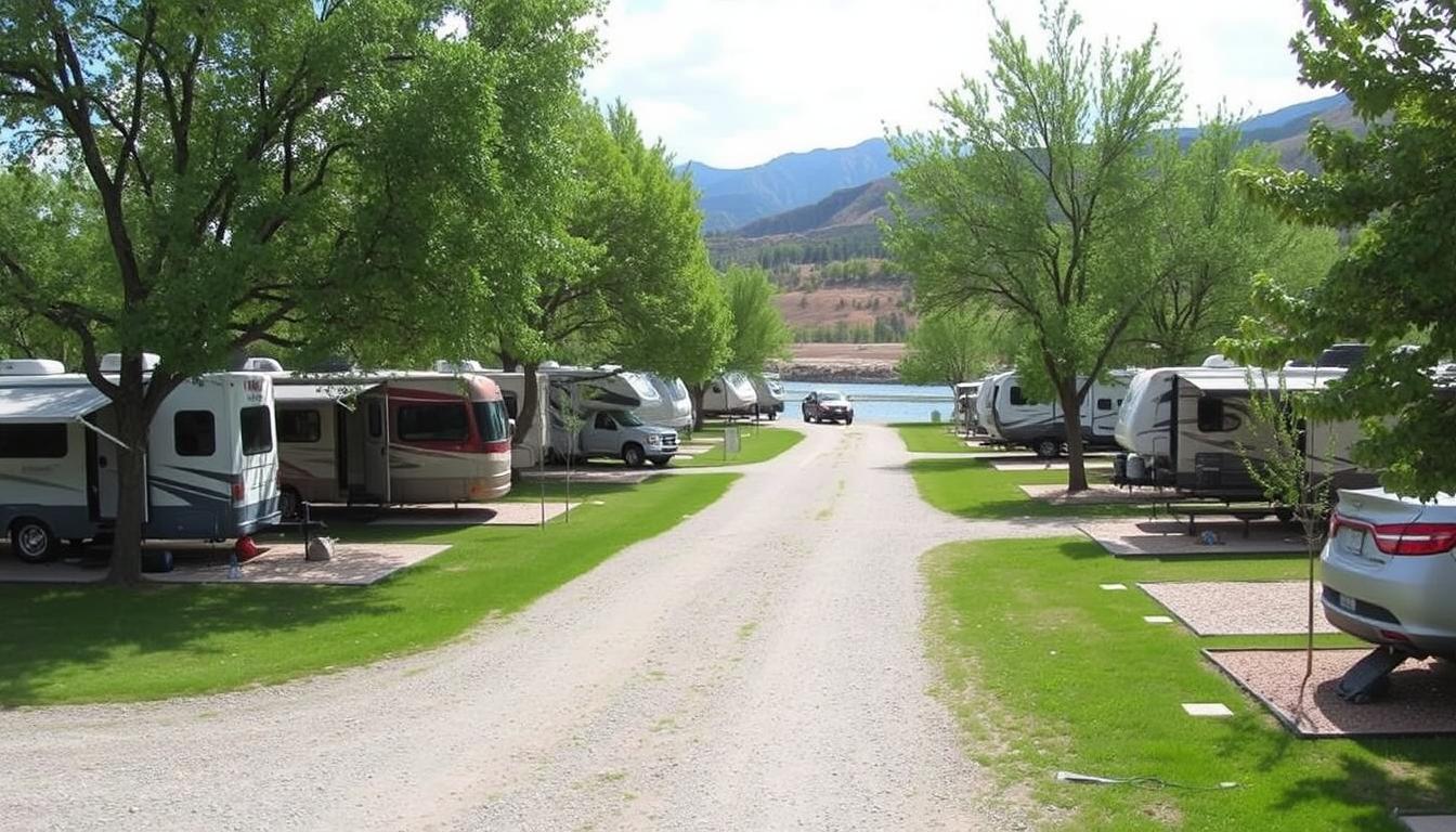 Riverview RV Park along the Big Thompson River in Loveland, Colorado