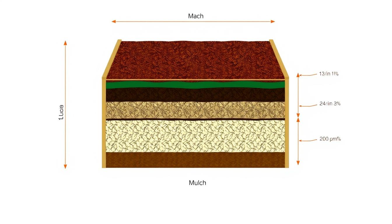 Cross-section diagram showing the layers of a properly filled raised garden bed