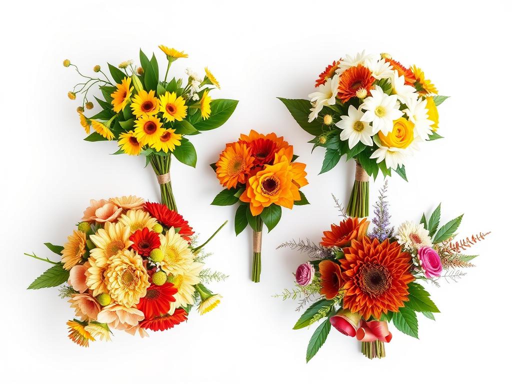 Saisonale Blumen für verschiedene Jahreszeiten