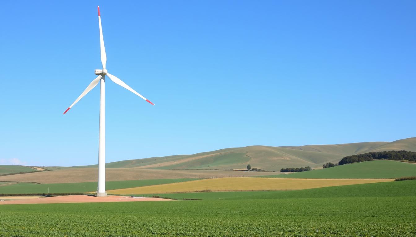 A neatly organized checklist against a soft, natural backdrop, showcasing key considerations for small wind turbine installations. The foreground features a clean, minimalist design with clear bullet points outlining essential factors like wind speed, property size, and zoning regulations. The middle ground depicts a serene, rolling countryside landscape, hinting at the ideal rural setting for small wind power. The background is bathed in a warm, golden hour lighting, conveying a sense of calm and practicality. The overall composition strikes a balance between the technical details and the picturesque, real-world environment, guiding the viewer through the important steps of evaluating small wind turbine suitability for their property.