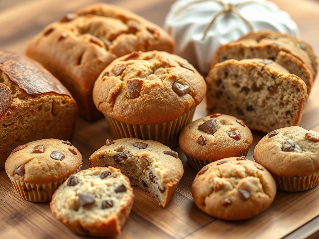 Gluten-free bakery products made with modified pregel starch showing improved texture and structure