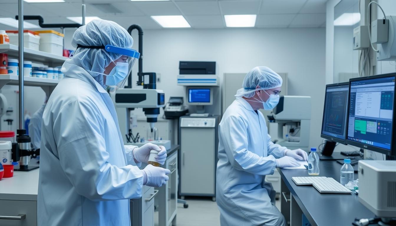 Scientific laboratory testing the safety of lambda carrageenan