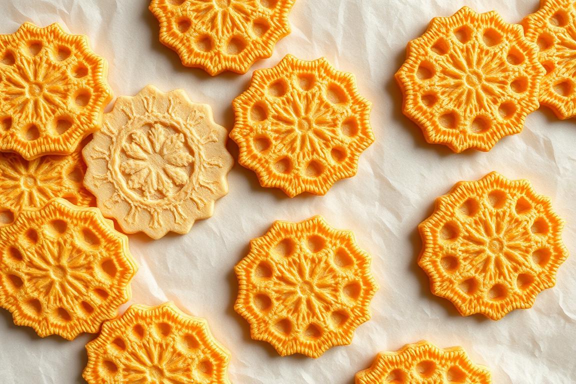 Thin, crispy lace cookies made with adjusted 1,2,3 Rule for Cookie Making