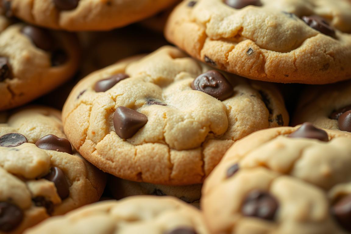 Soft chocolate chip cookies made with adjusted 1,2,3 Rule for Cookie Making