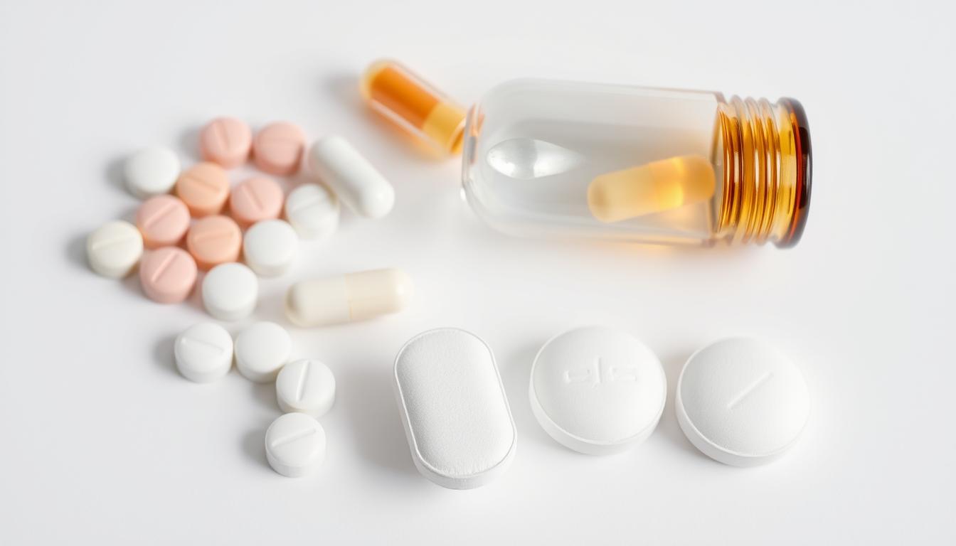 Pharmaceutical applications of HPMC Hypromellose showing tablets, capsules, and eye drops
