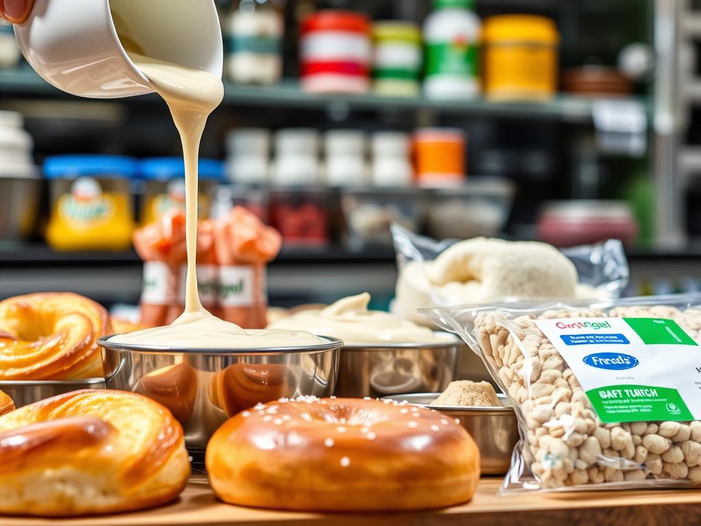 Various food products using modified pregel starch including sauces, bakery items, and frozen foods