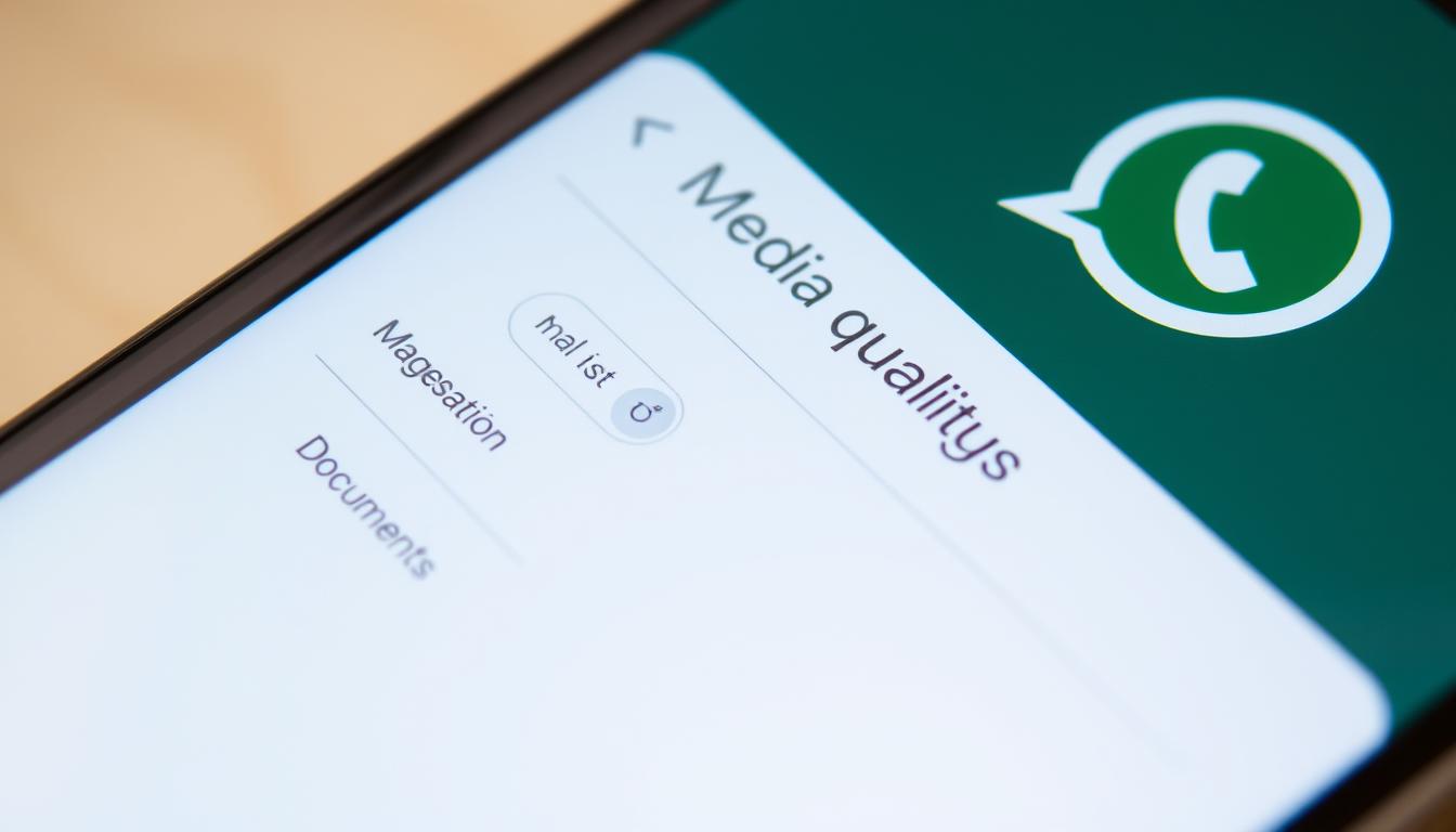 إعدادات جودة الوسائط في WhatsApp