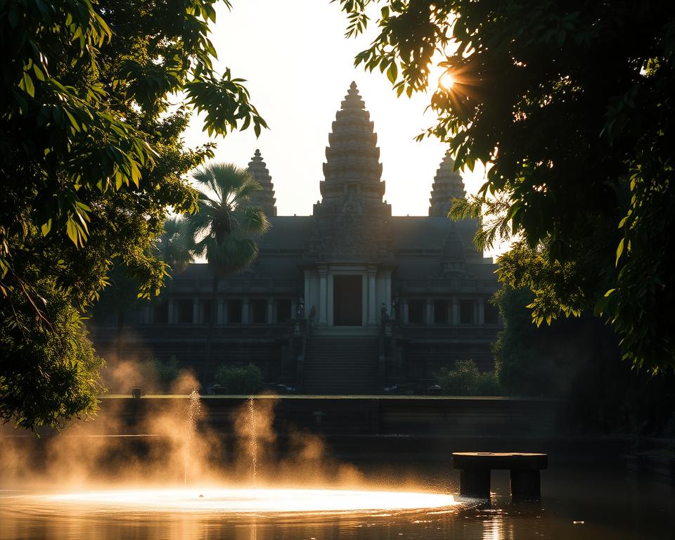 Kambodscha Reisezeit Tempelanlage