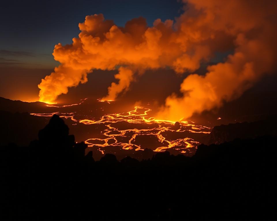 Kilauea Vulkan Lavaströme