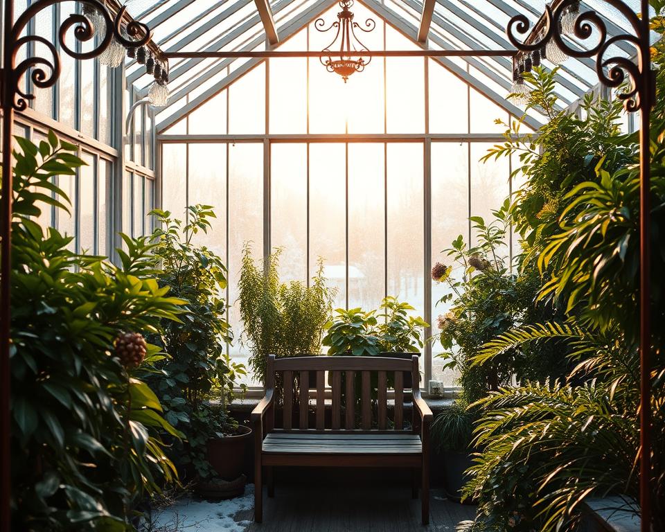 Gewächshaus als Wintergarten