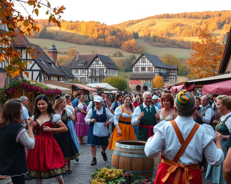 Elsässische Feste Weinlesefest