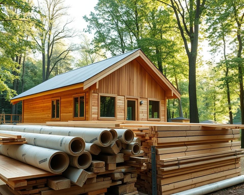 Lieferumfang Holzhaus