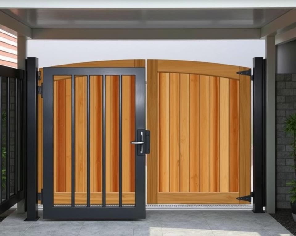 Carport-Tor Materialien Vergleich