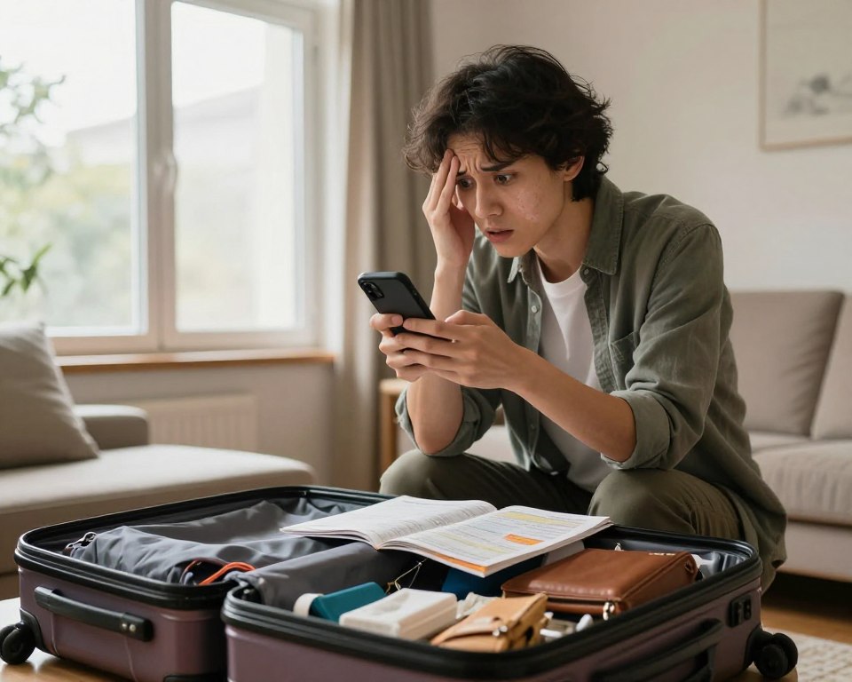 Verhaltensänderungen vor der Abreise