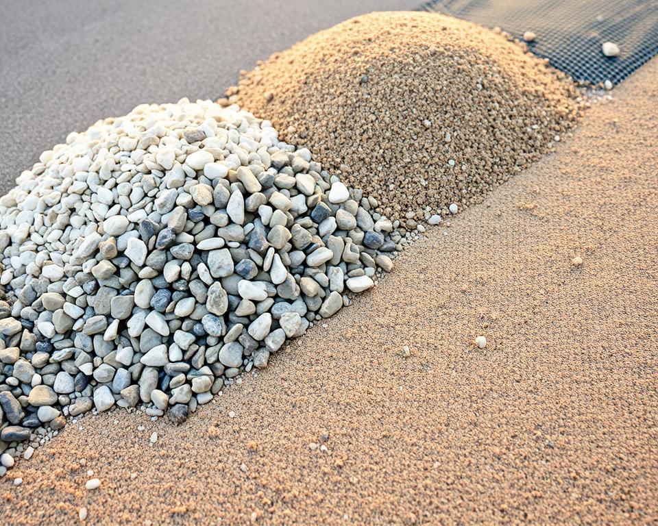 Materialien für den Unterbau