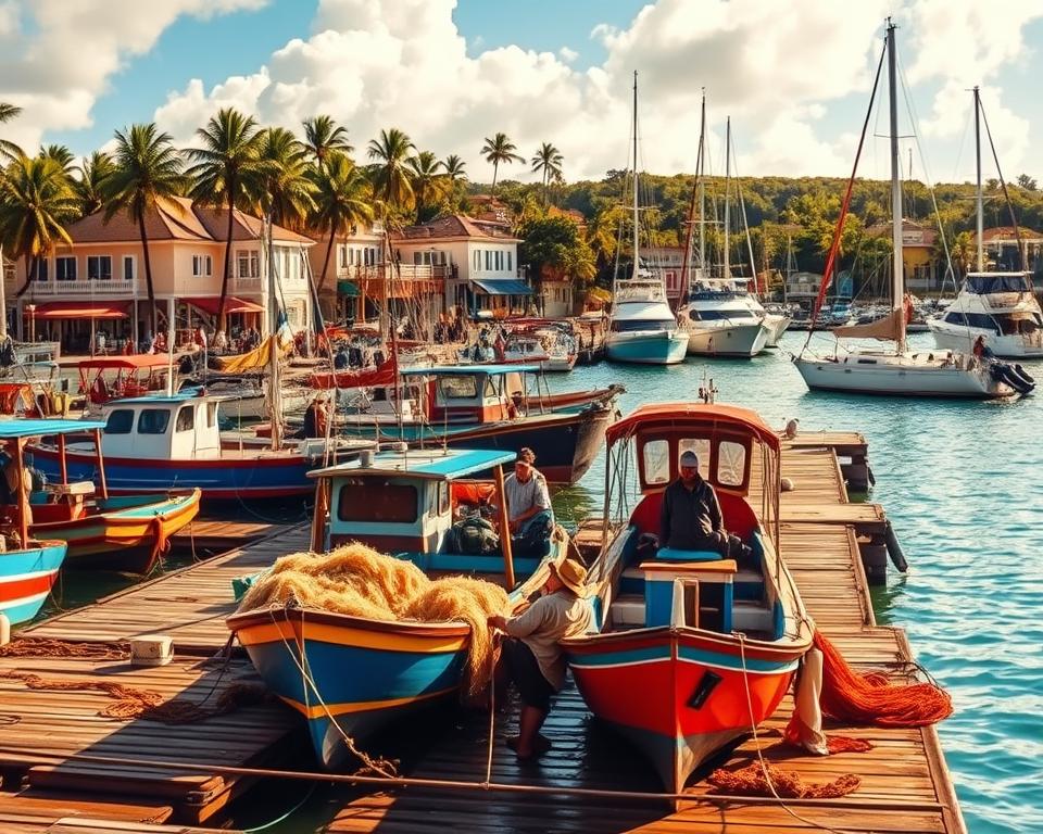 Carenage Hafen Grenada Fischerboote