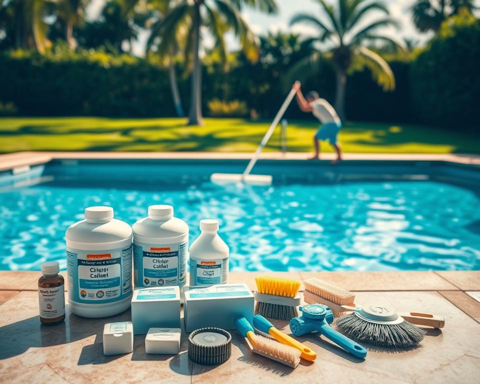 Methoden zum Pool chloren