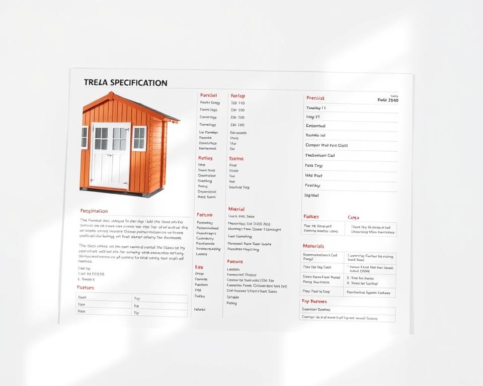 Technische Daten Gartenhaus