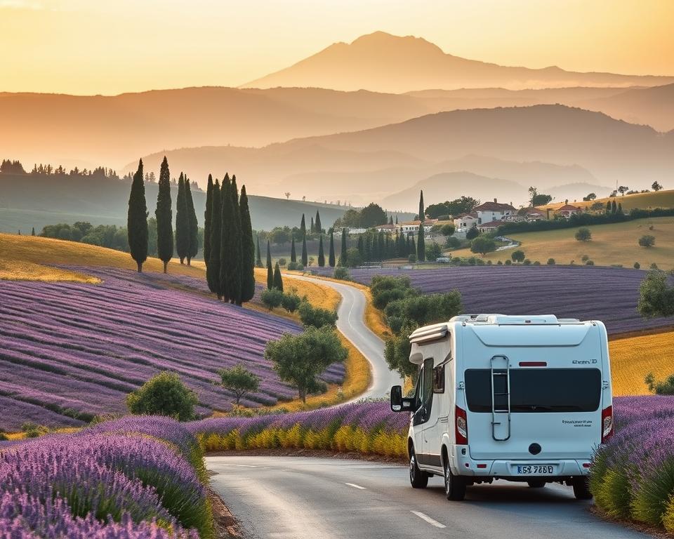 Provence Wohnmobil Tour Landschaft