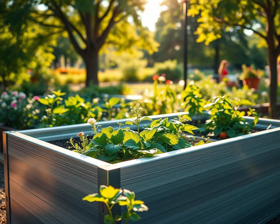 Nachhaltiges Aluminium Hochbeet Recycling