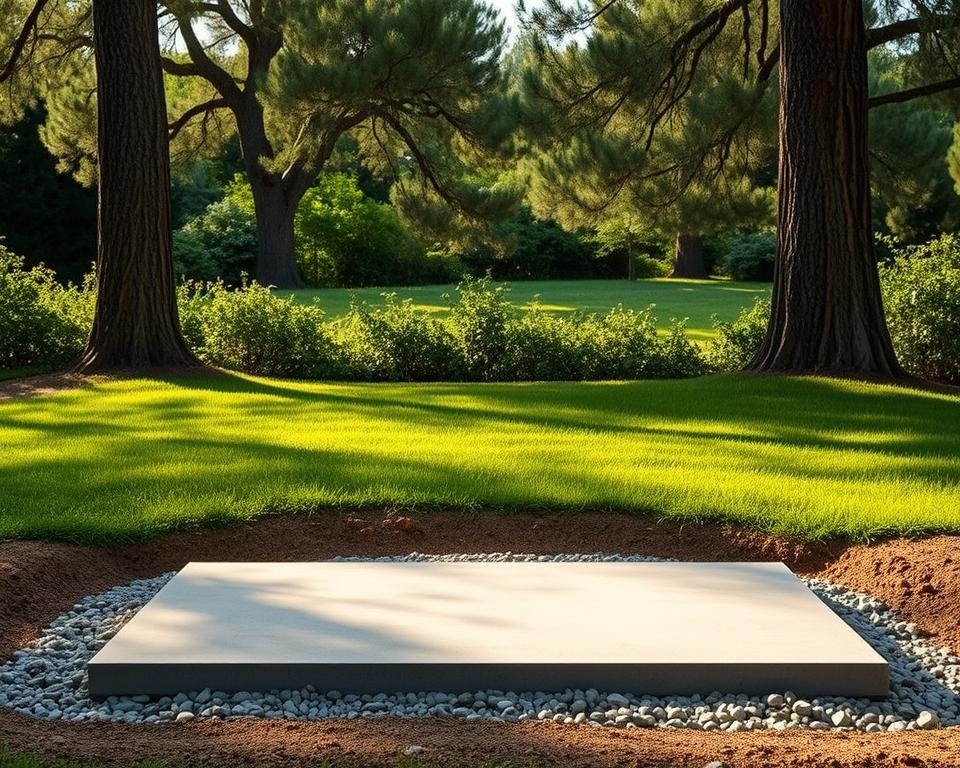 Fundament für Gartenhaus