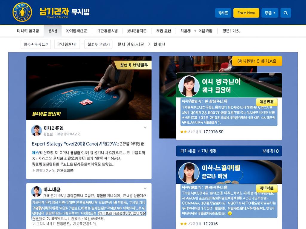 카지노 인사이트 커뮤니티의 전문가 전략 게시판