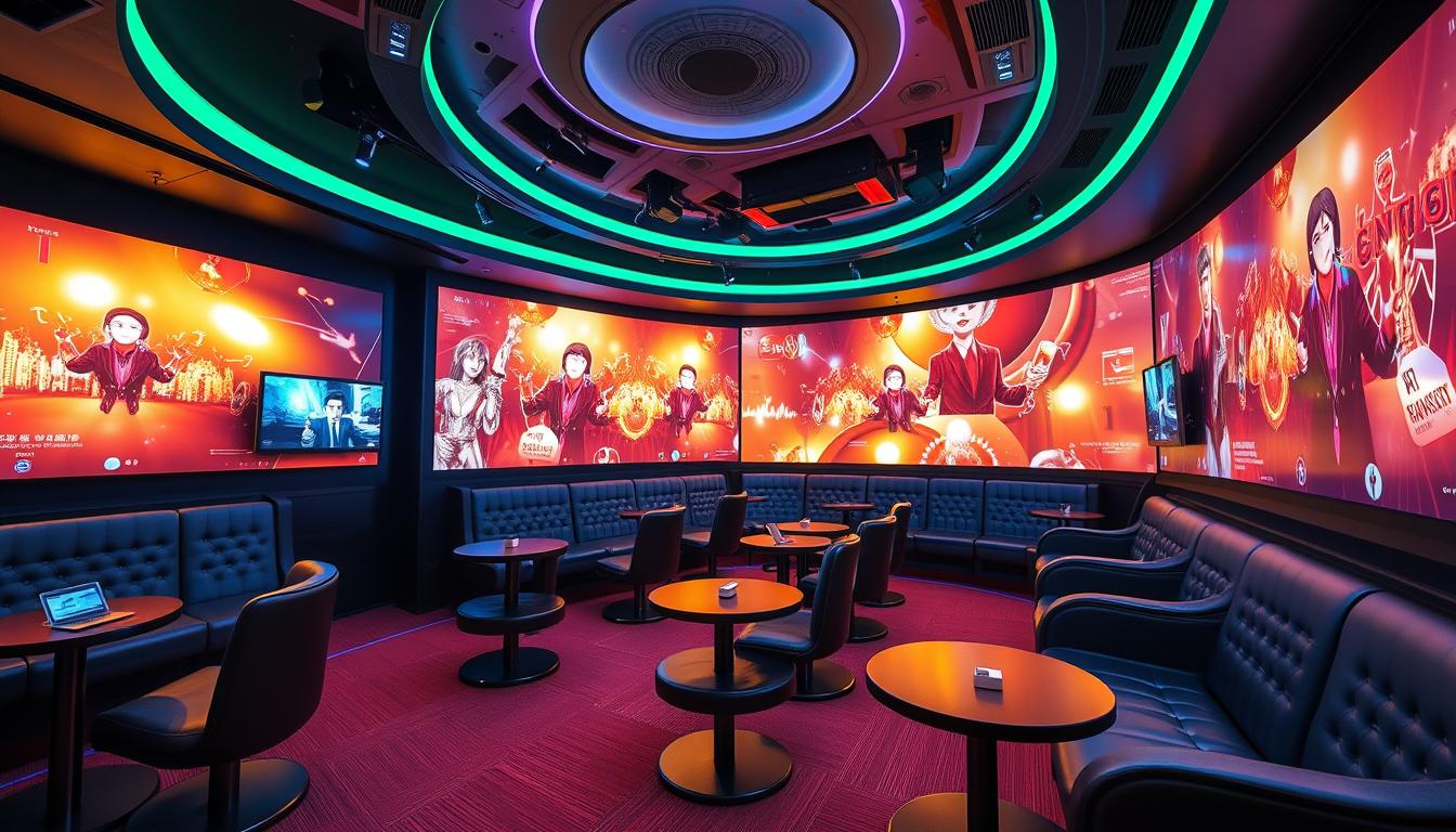 Modern 강남 가라오케 venue featuring latest technology trends