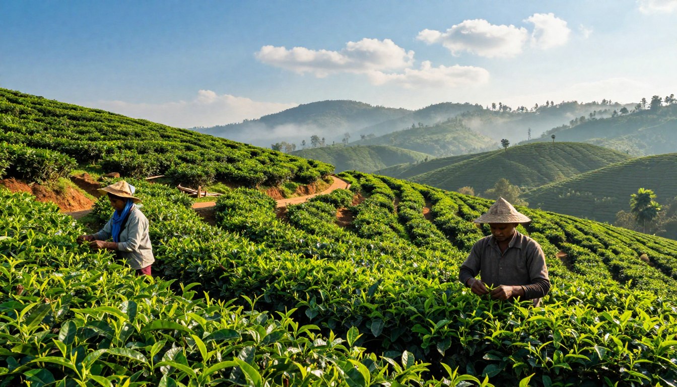 असम की चाय के बागान