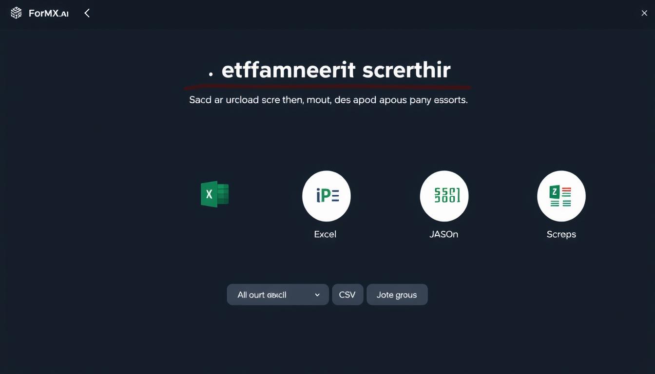 FormX.ai bank statement converter interface