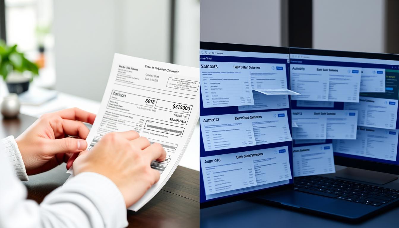 Comparison of manual data entry versus automated bank statement conversion