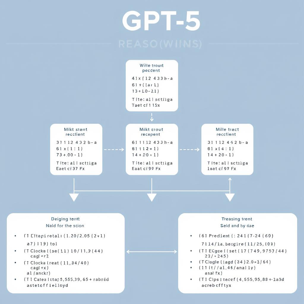GPT-5 reasoning visualization showing step-by-step problem solving
