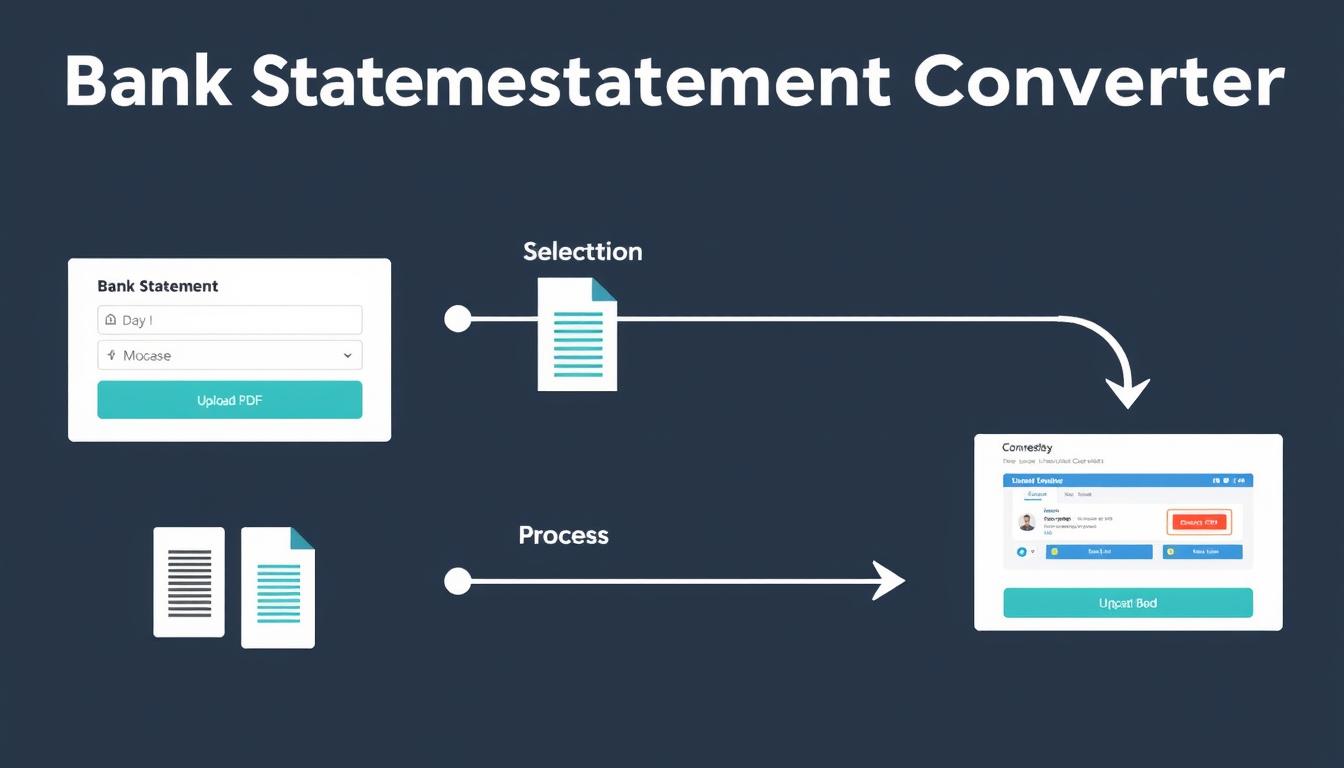 Step-by-step process of using a bank statement converter