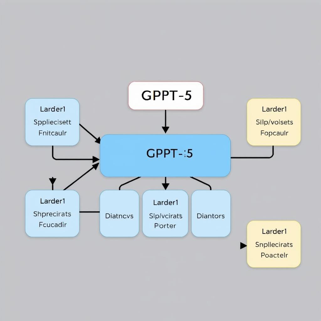 GPT-5 unified model architecture showing different components working together
