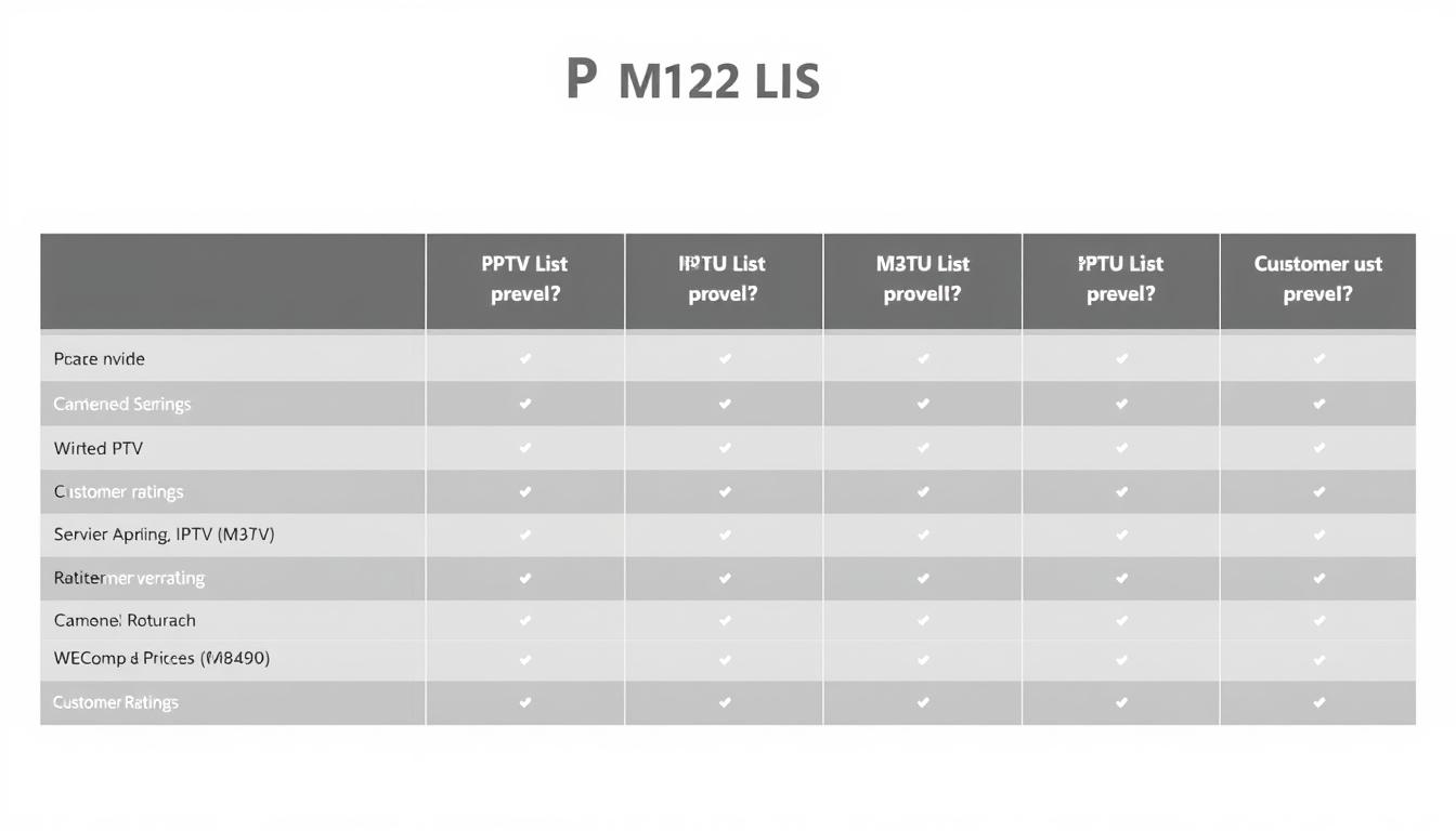 IPTV M3U Liste Anbieter Vergleich