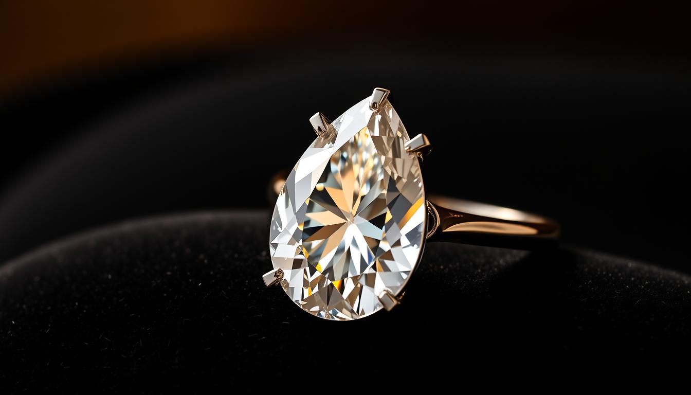 3 Carat Pear Shaped Diamond Ring – Stunning luxury 1 3 Carat Pear Shaped Diamond Ring
