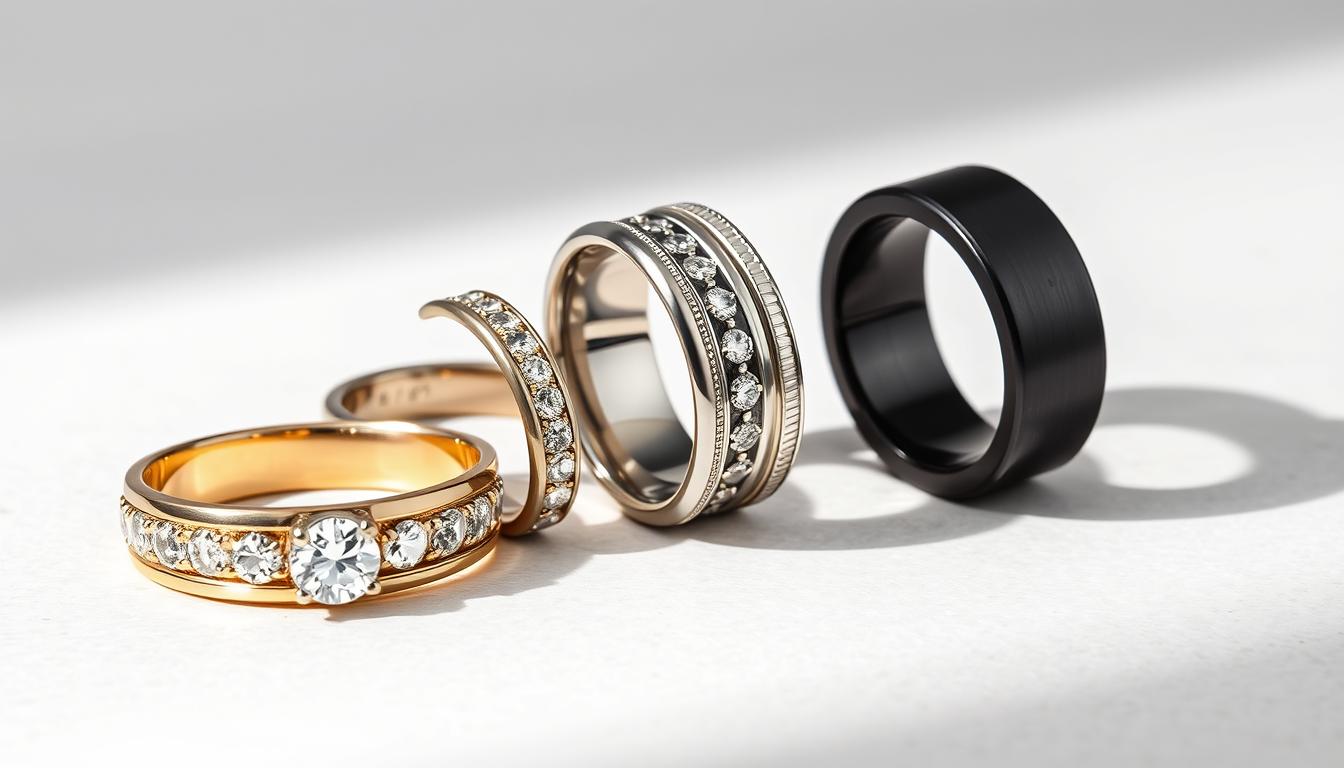 Moissanite Rings for Men: A Complete Buyer’s Guide 4 Men's Moissanite Wedding Bands Metal Options