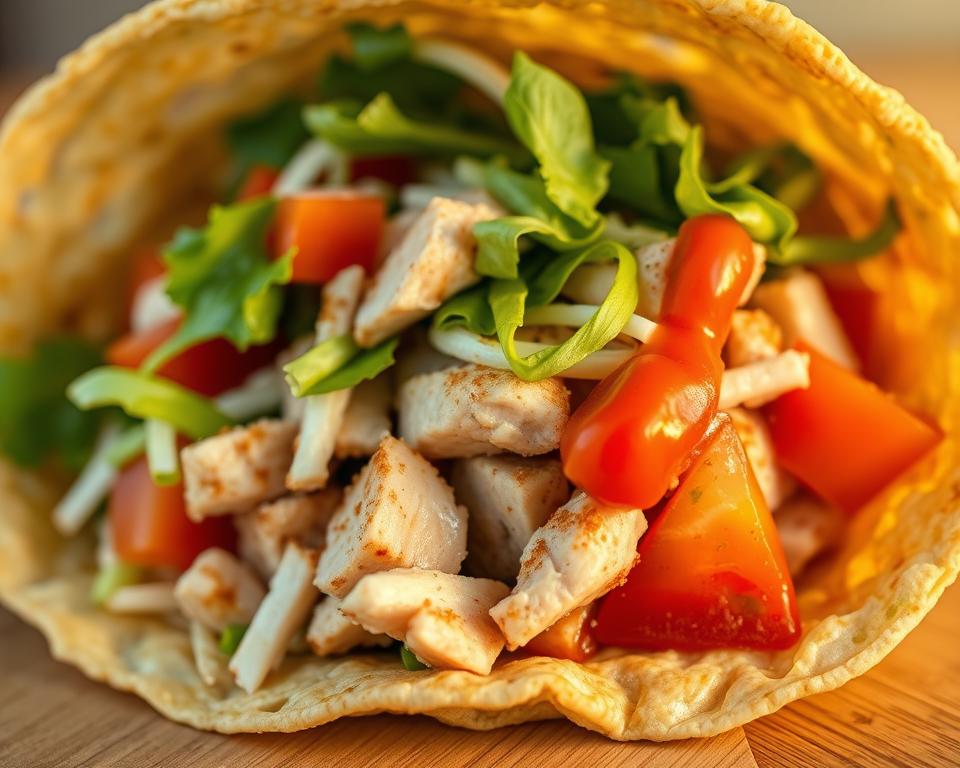 Spicy tuna crunch wrap