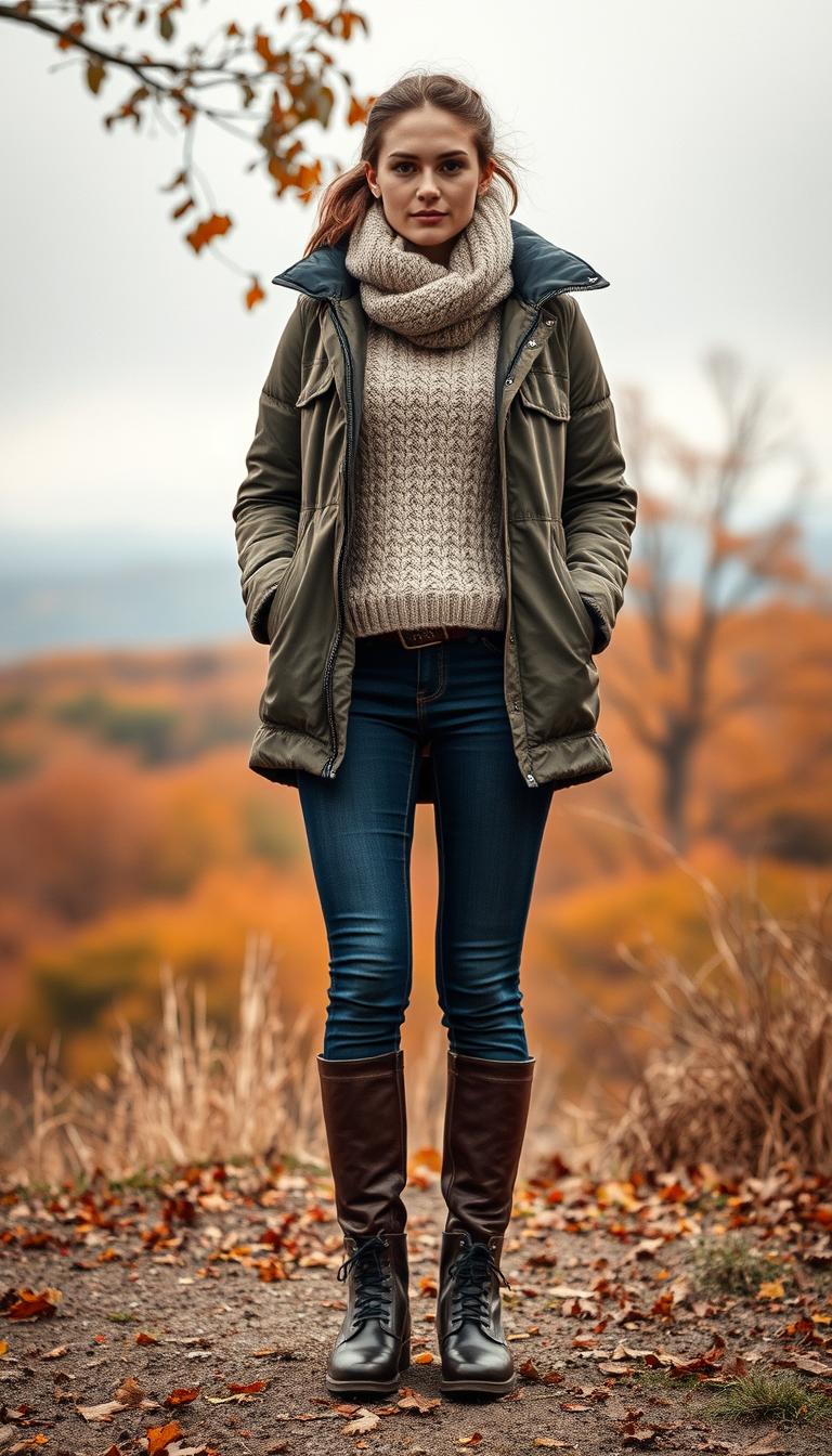 layered cold weather outfits