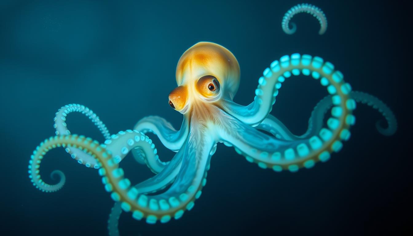 bioluminescent properties of octopus mucus