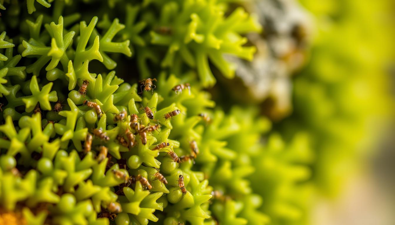 Himalayan lichen and mites interaction