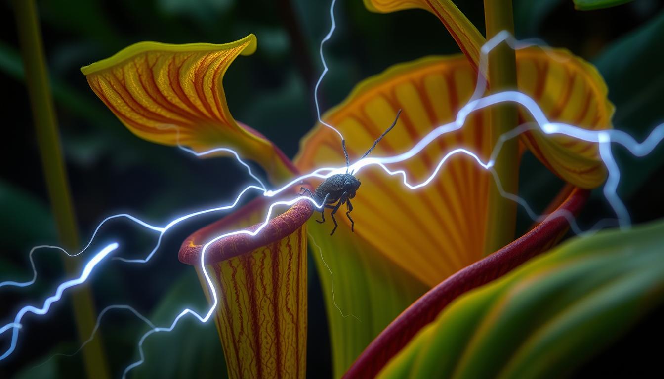 pitcher plant electrical pulses