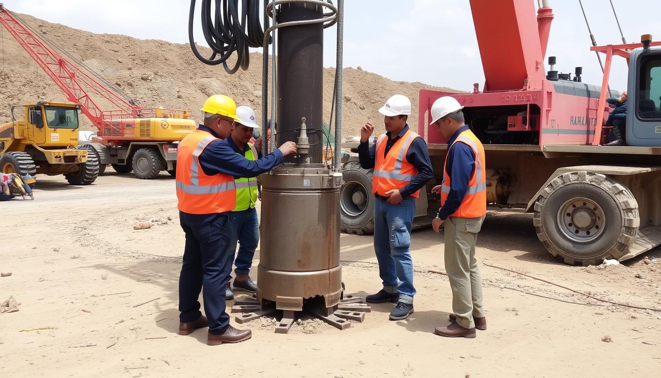 Bore Pile Hydraulic 5 Tim ahli Jasa Bore Pile Hydraulic sedang mengoperasikan mesin