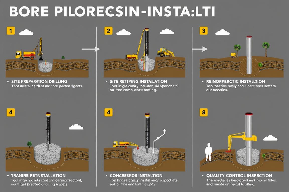 Jasa Bore Pile Lamongan 12 Tahapan pengerjaan bore pile di Lamongan