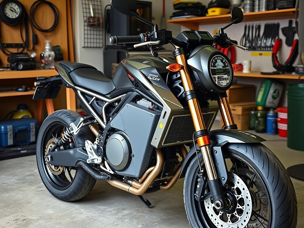 DIY electric motorcycle conversion with smart BMS