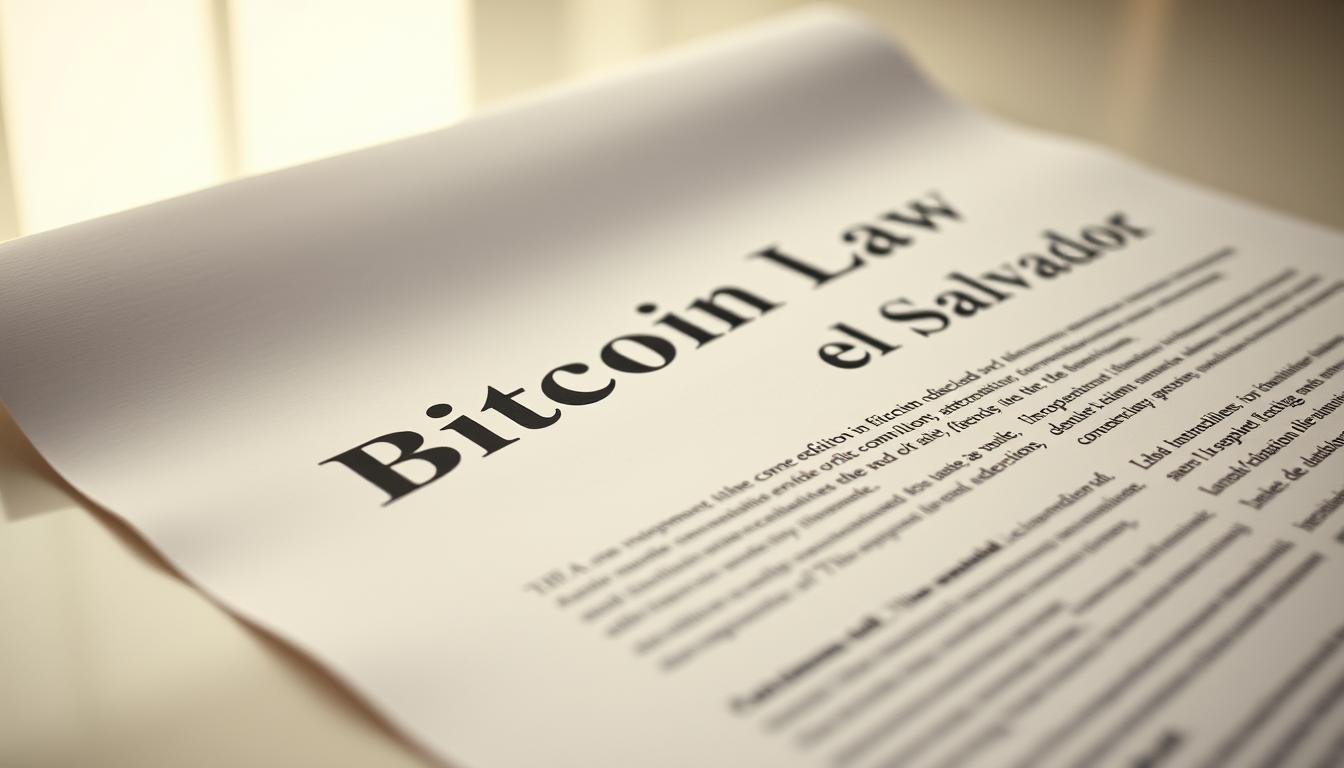 Bitcoin Law El Salvador legislative document
