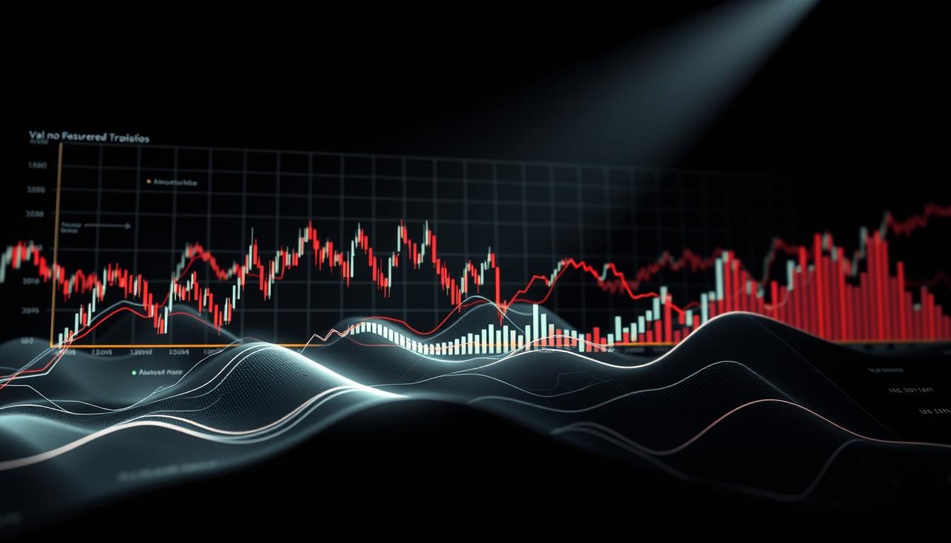 gráficos de tendências de mercado