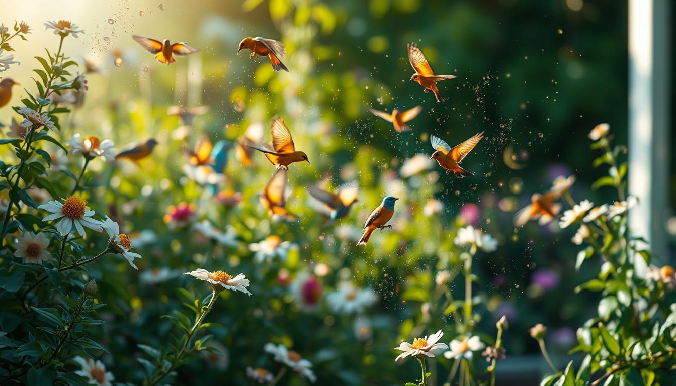 how pheromone attact birds