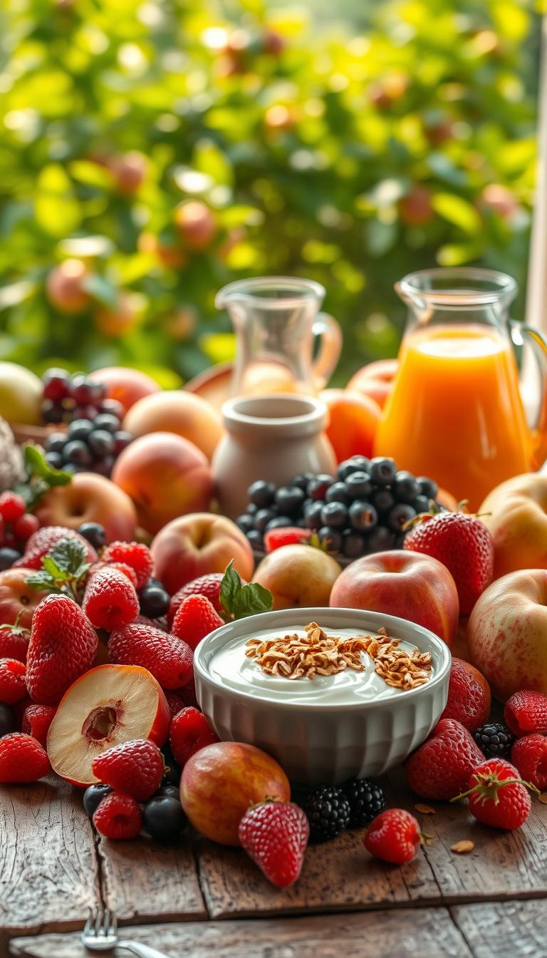 seasonal fruit breakfast